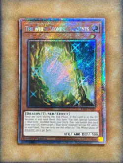Yugioh The White Stone of Ancients RA04-EN267 Platinum Secret Rare 1st Ed NM - Image 1