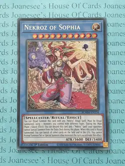 BLMM-EN134 Nekroz of Sophia Secret Rare Yu-Gi-Oh Card 1st Edition New - Image 1