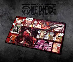 Shanks One Piece Playmat With Zones OPCG TCG CCG Trading Card Game Play Mat_2 - Image 2