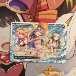 WIXOSS Burning Curiosity Trading Card Beach Character Art Individual - Image 1