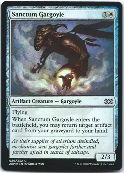 MTG Magic The Gathering Double Masters FOIL #029/332...SANCTUM GARGOYLE.....NP - Image 1