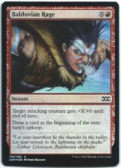 MTG Magic The Gathering Double Masters FOIL #115/332...BALDUVIAN RAGE.....NP - Image 1