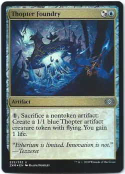 MTG Magic The Gathering Double Masters FOIL #222/332...THOPTER FOUNDRY.....NP - Image 1