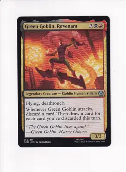 MAGIC THE GATHERING MTG MARVEL'S SPIDER-MAN GREEN GOBLIN, REVENANT (#2) - Image 1