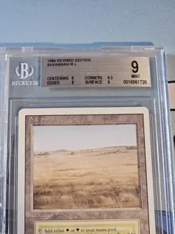 MTG - Savannah - Dual Lands - Revised Edition 1994 - BGS 9 Graded - Reserved - Image 4