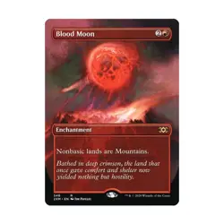 WOTC MtG Double Masters Blood Moon (Borderless) (R) NM - Image 1