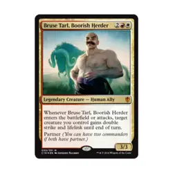 WOTC MTG Commander 2016 Bruse Tarl, Boorish Herder (MR) (Foil) EX - Image 1