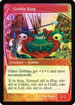 MTG - Goblin King - Foil - Future Sight Frame - MB2 - Magic the Gathering - Image 1