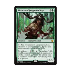 WOTC MtG Dragons of Tarkir Shaman of Forgotten Ways (MR) EX - Image 1