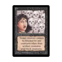 WOTC MtG Beta Fear (C) Fair - Image 1