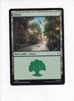 MAGIC THE GATHERING MTG MARVEL'S SPIDER-MAN FOREST 198 (#2) - Image 1