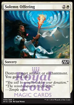 Solemn Offering 4x FOIL MTG M15 Core Set Common MINT white - Image 1