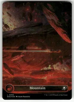 MOUNTAIN (0265) (BORDERLESS) (FOIL) #265 (LAND) MTG EDGE OF ETERNITIES - Image 1