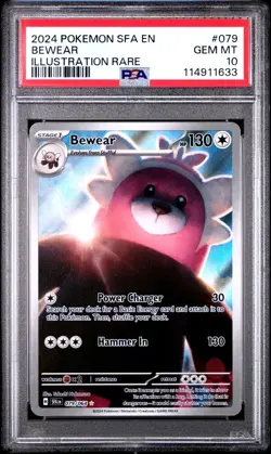 PSA 10 Pokemon Bewear 079/064 Sv: Shrouded Fable Illustration Rare Holo gem mint - Image 1