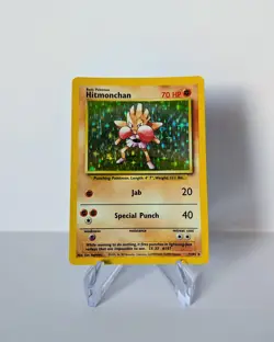 Hitmonchan 7/102 - Base Set Holo Rare - Vintage Pokemon TCG - WOTC 1999 - LP/NM - Image 1