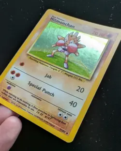 Hitmonchan 7/102 - Base Set Holo Rare - Vintage Pokemon TCG - WOTC 1999 - LP/NM - Image 3