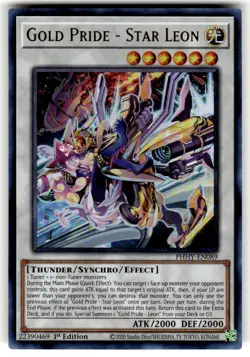 Yugioh Gold Pride - Star Leon PHHY-EN089 Ultra 1st Ed NM - Image 1