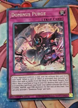 Yugioh 1x Dominus Purge MP25-EN095 Prismatic Secret Rare NM - Image 2
