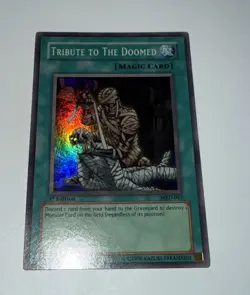 Yugioh Tribute to the Doomed MRD-057 1st Edition Super Rare NA PRINT (NM+) - Image 1