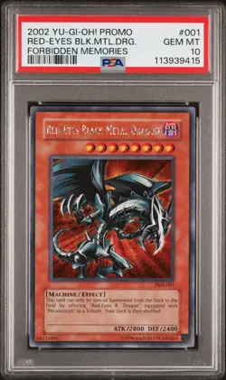 PSA 10 Red-Eyes Black Metal Dragon FMR-001 Secret Rare Promo *9415 YUGIOH - Image 1
