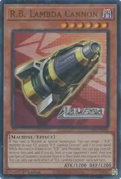 R.B. Lambda Cannon DOOD-EN090 Ultra Rare Yugioh YGO Doom of Dimensions - Image 1