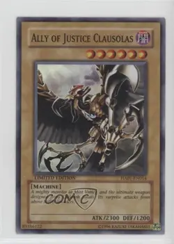 Ally of Justice Clausolas Limited Edition YuGiOh Hidden Arsenal 1 #HA01-EN014 - Image 1
