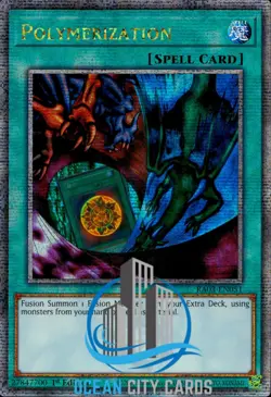 Yugioh Polymerization RA03-EN051 Quarter Century Rare 1st Edition - Image 1