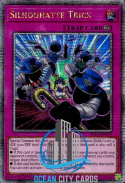 Yugioh INFO-EN079 Silhouhatte Trick Quarter Century Secret Rare 1st Edition - Image 1