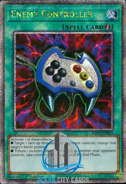 Yugioh Enemy Controller RA02-EN051 Quarter Century Secret Rare 1st Edition - Image 1