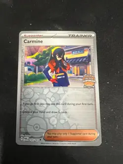 Carmine 145/167 Regional Promo Near Mint Trading Card Game Pokemon - Image 1