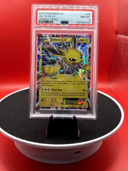 POKEMON GENERATIONS JOLTEON EX #28 ULTRA RARE HOLO FOIL CARD PSA 8 NM-MT - Image 1