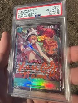 PSA 10 10 Nami Premium Card Collection One Piece Signed By VA Luci Christian - Image 3
