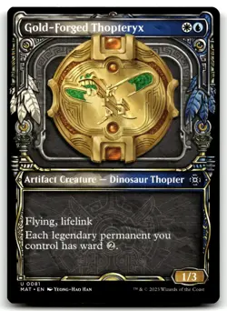 MTG Gold-Forged Thopteryx (Showcase) U March of the Machine: The Aftermath 81 LP - Image 1