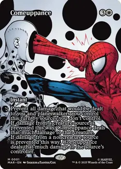 Comeuppance Borderless Marvel's Spider-Man NM MTG - Image 1