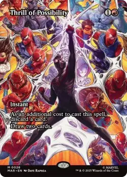 Thrill of Possibility Borderless Marvel's Spider-Man NM MTG - Image 1