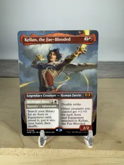 MTG Kellan, the Fae-Blooded #298 (Borderless) Regular Mythic Wilds of Eldraine - Image 1