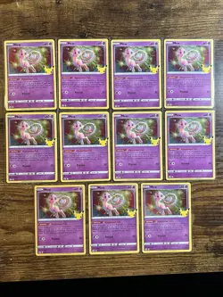 Pokemon TCG Celebrations 25th Mew (011/025) Holo Rare NM - LP Lot of 11 - Image 1