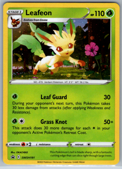 Pokemon Leafeon Holo SWSH Black Star Promo SWSH191 NM - Image 1