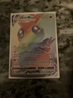 Pokemon TCG Victini VMAX Sword & Shield - Battle Styles 165/163 Holo Secret Rare - Image 1