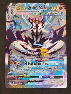 POKEMON BATTLE STYLES RAPID STRIKE URSHIFU VMAX ALTERNATE ART 170/163 TCG HOLO - Image 3