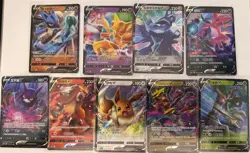 Pokemon TCG Bundle 9× V-Karten - Trevenant V / Giratina V / Crobat V / Eevee - Image 1