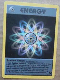 Rainbow Energy 80/82 Rare Non-Holo Team Rocke Set Pokemon LP/MP - Image 1