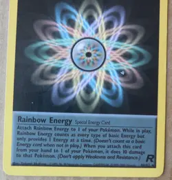 Rainbow Energy 80/82 Rare Non-Holo Team Rocke Set Pokemon LP/MP - Image 3