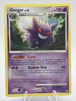Pokemon Gengar TCG Arceus Card 16/99 Regular Rare NM 2009 - Image 1