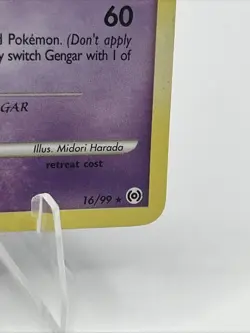 Pokemon Gengar TCG Arceus Card 16/99 Regular Rare NM 2009 - Image 3