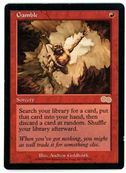 1X GAMBLE [USG - URZA'S SAGA] - MTG VINTAGE CARD [VERY GOOD] - Image 1