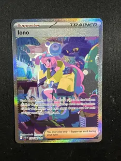 Iono Paldean Fates Special Illustration Rare Card 237/091 Pokemon English - Image 1