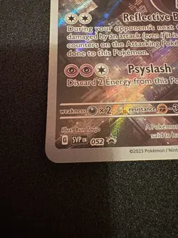 Pokemon Mewtwo TCG Illustration Rare SVP052 151 Black Star Promo Card - Image 2