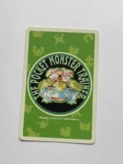 Ditto 10 of Diamonds Pokemon Poker Venusaur Green Deck Playing Card 1996 - Image 2