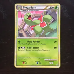 Meganium 27/95 Pokemon Call of Legends HS Regular Rare Card LP/MP - Image 1